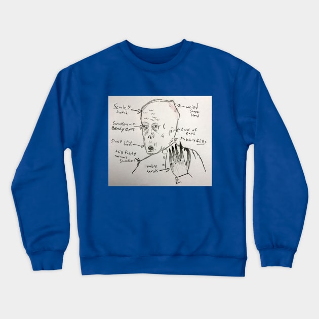 lizard people Crewneck Sweatshirt by corbeau